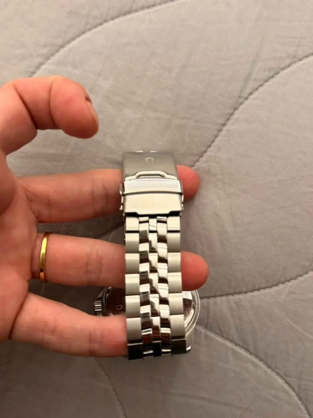 Bulova Marine Star Men's Watch Stainless Steel Excellent Condition